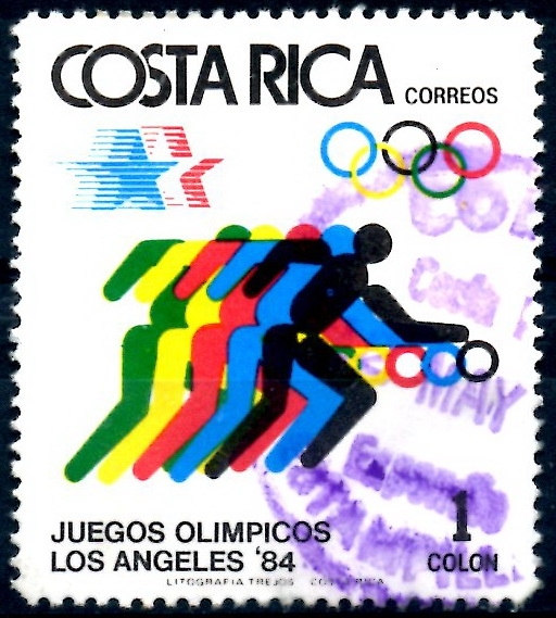 COSTA RICA_SCOTT 304.02 BALONCESTO, JUEGOS OLIMPICOS ANGELES 84. $,20