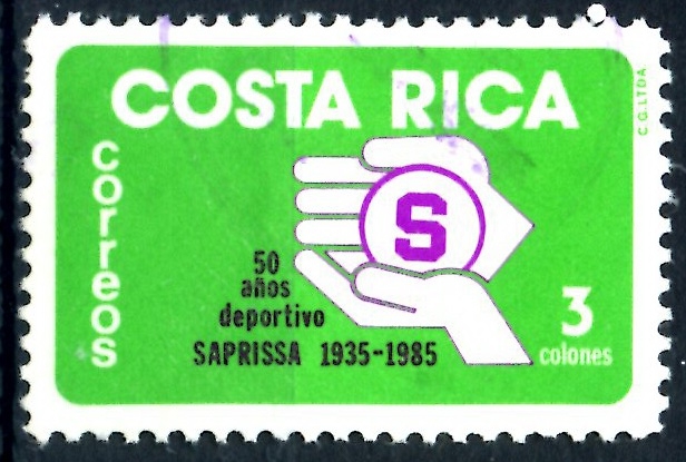 COSTA RICA_SCOTT 329.01 50 AÑOS DEPORTIVO SAPRISSA. $0,20