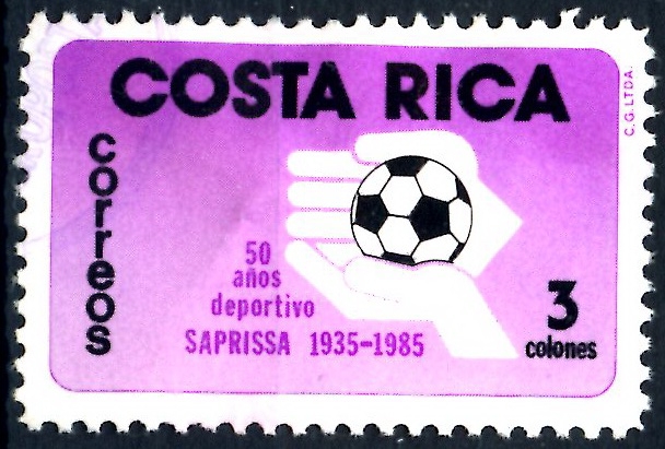 COSTA RICA_SCOTT 330.01 50 AÑOS DEPORTIVO SAPRISSA. $0,20