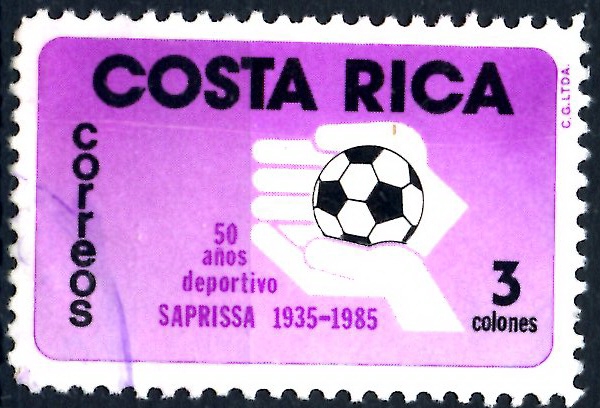 COSTA RICA_SCOTT 330.02 50 AÑOS DEPORTIVO SAPRISSA. $0,20