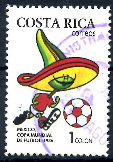 COSTA RICA_SCOTT 370.02 MEXICO 86, COPA MUNDIAL DE FUTBOL. $0,20
