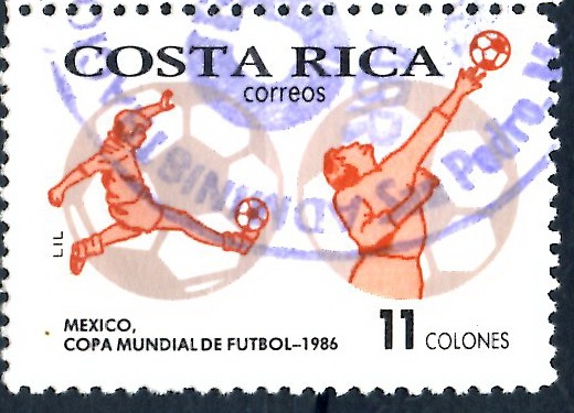 COSTA RICA_SCOTT 373.05 MEXICO 86, COPA MUNDIAL DE FUTBOL. $0,20