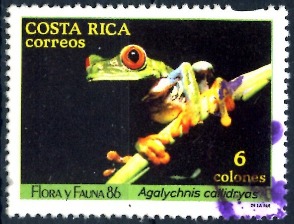 COSTA RICA_SCOTT 381.01 AGALYCHNIS CALLIDRYAS. $0,20
