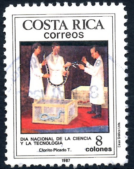 COSTA RICA_SCOTT 386.01 DIA NACIONAL DE LA CIENCIA Y LA TECNOLOGIA. $0.25