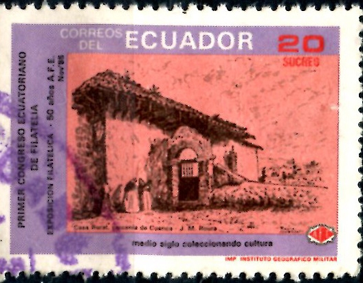 ECUADOR_SCOTT 1096 1º CONGRESO ECUATORIANO DE FILATELIA. $0,65