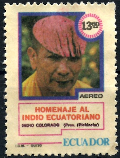 ECUADOR_SCOTT C684.02 INDIO COLORADO DE PICHINCHA. $1,40