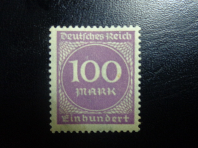 sello 100 marcos de reich aleman