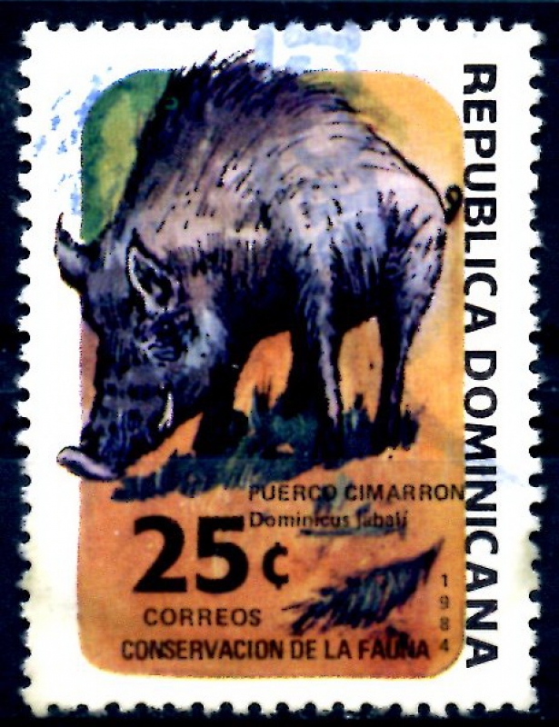 REP DOMINICANA_SCOTT 914 PUERCO SALVAJE. $0,35