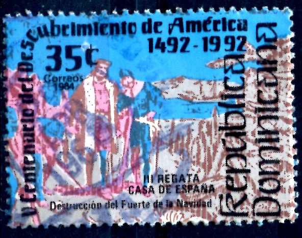 REP DOMINICANA_SCOTT 917.01 DESTRUCCION DEL FUERTE NAVIDAD. $0,30