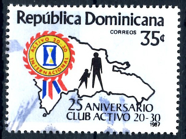 REP DOMINICANA_SCOTT 1001 25º ANIV CLUB ACTIVO 20-30. $0,35