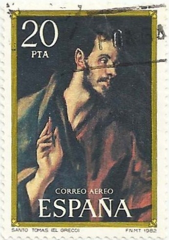 HOMENAJE A EL GRECO. SANTO TOMÁS. EDIFIL 2667