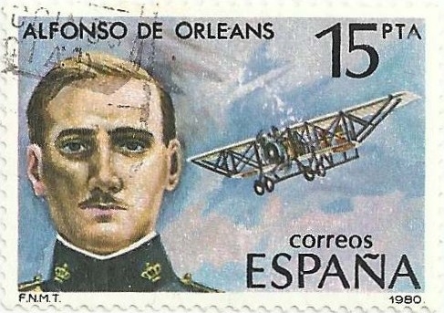 PIONEROS DE LA AVIACIÓN. ALFONSO DE ORLEANS. EDIFIL 2597