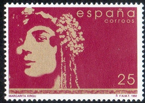 3152 - Mujeres famosas españolas. Margarita Xirgu.
