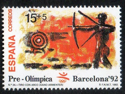 3157 - Barcelona' 92. VIII Serie Pre-Olímpica. Tiro con Arco.