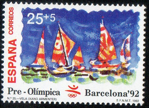 3158 - Barcelona' 92. VIII Serie Pre-Olímpica. Vela.