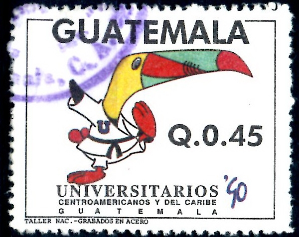 GUATEMALA_SCOTT 459.01 KARATE, JUEGOS UNIVERSITARIOS AMERICA CENTRAL Y CARIBE. $0,30