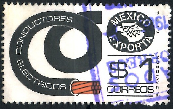 MEXICO_SCOTT 1116 MEXICO EXPORTA, CONDUCTORES ELECTRICOS. $0,20