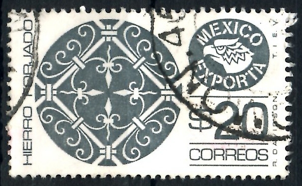 MEXICO_SCOTT 1128 MEXICO EXPORTA, HIERRO FORJADO. $0,20
