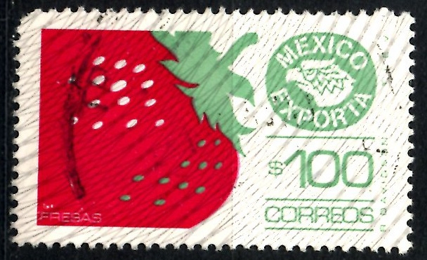 MEXICO_SCOTT 1134.02 MEXICO EXPORTA, FRESAS. $0,80