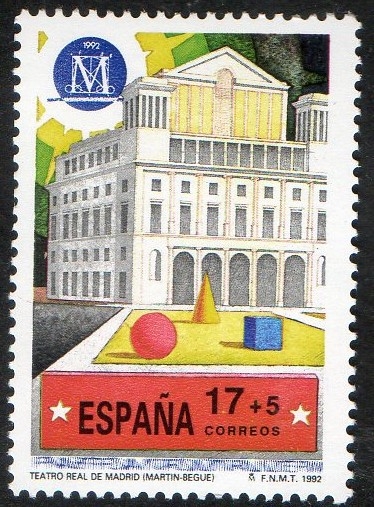 3231  Madrid Capital Europa de la Cultura 1992. Teatro Real de Madrid.- 