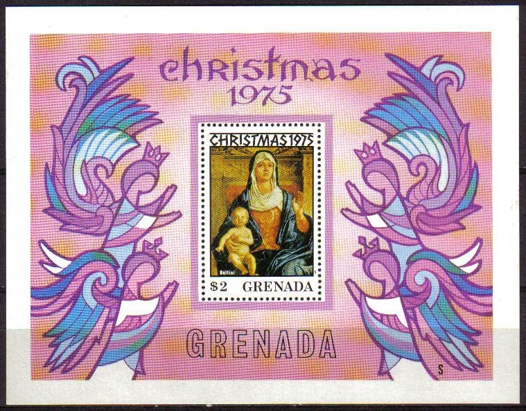 GRENADA 1975 Sello Nuevo HB B50 Navidad Christmas la Virgen y el Niño de Bellini Yvert B47 Usado