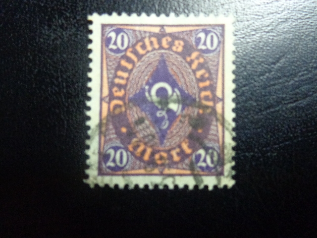 Alemania 1922 Scott 182 Sello º Post Horn 20 Deutsches Reich Allemagne Germany Germania Deutschland