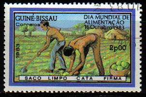 GUINEA BISSAU 1983 Michel 718 Sello Dia Mundial de la Alimentacion, Agricultura Guine Bissau