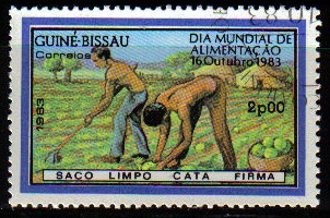 GUINEA BISSAU 1983 Michel 718 Sello Dia Mundial de la Alimentacion, Agricultura Guine Bissau