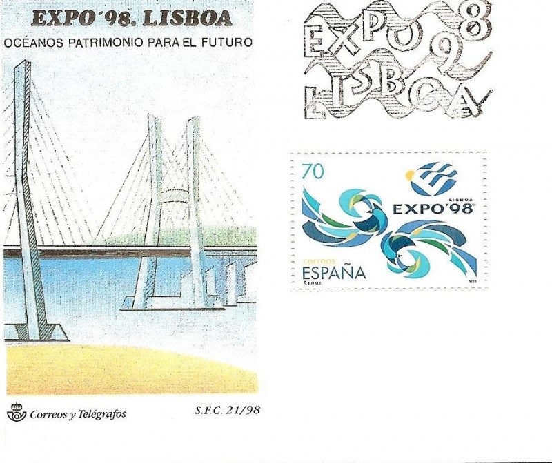 Expo 98  Lisboa - Océanos Patrimonio del Futuro  SPD