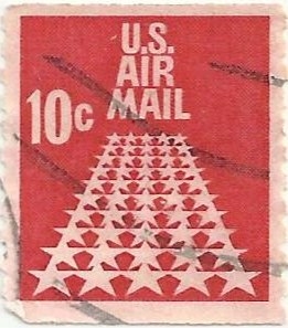 CAMINO ESTRELLADO DE LOS 50 ESTADOS. DENTADO VERTICAL. YVERT US PA69a