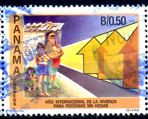 PANAMA_SCOTT 738.02 AÑO INTERNACIONAL DE LA VIVIENDA PARA PERSONAS SIN HOGAR. $0,80