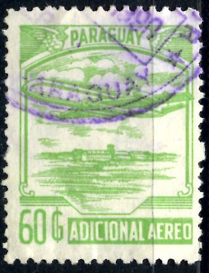 PARAGUAY_SCOTT C827.02 ADICIONAL AEREO. $1,25