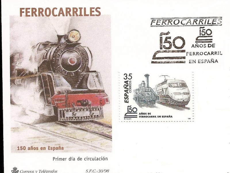 150 años del Ferrocarril en España - ayer y hoy SPD