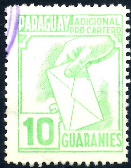 PARAGUAY_STW 3.06 ADICIONAL PRO-CARTERO. $0,20