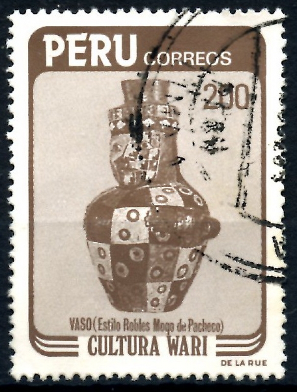 PERU_SCOTT 811 VASO, CULTURA WARI. $0,70