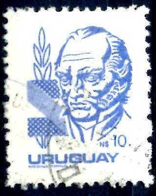 URUGUAY_SCOTT 1084.01 ARTIGAS. $0,35