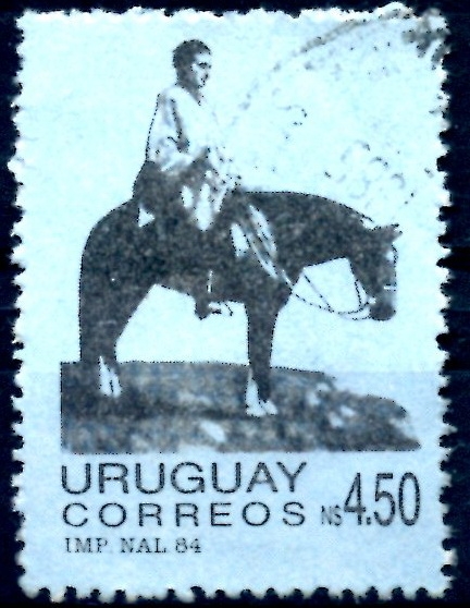 URUGUAY_SCOTT 1164 ARTIGAS EN LAS LLANURAS. $0,25