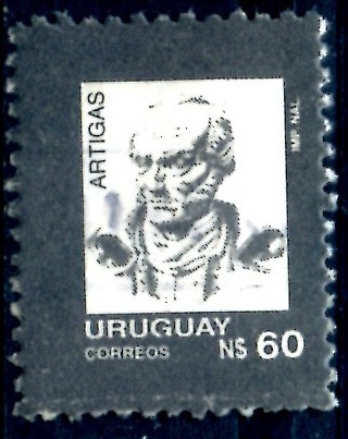 URUGUAY_SCOTT 1210.01 ARTIGAS. $0,45