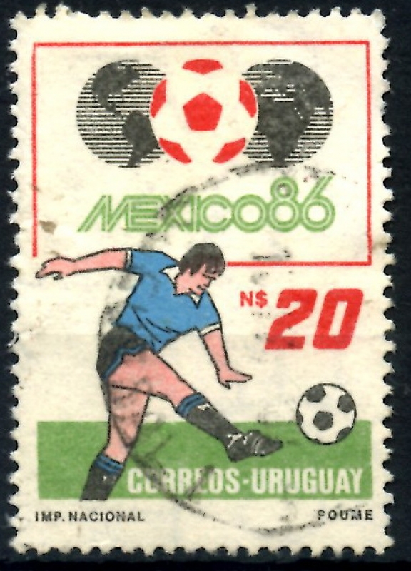 URUGUAY_SCOTT 1213 COPA MUNDIAL DE FUTBOL MEXICO 86. $0,30