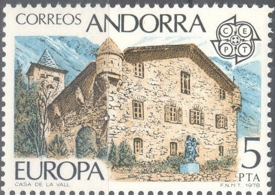 ANDORRA_SCOTT 103 EUROPA. $0.25 