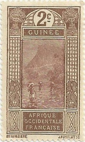 GUINEA FRANCESA. VADO DE RIO EN KITIM. YVERT FR-GU 64