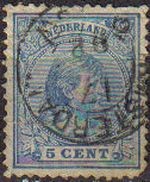 HOLANDA Netherlands 1891-94 Scott 41 Sello Princesa Wihelmina Usados