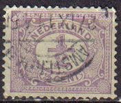 Holanda 1898-1924 Scott 055 Sello Serie Basica Numeros usado Netherlands  