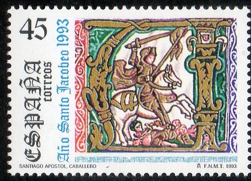 3254 -  Año Santo Jacobeo. Santiago , Caballero y Guerrero.