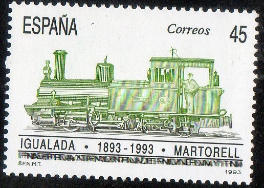 3265 - I Centenario del ferrocarrl ,Igualada-Martorell.