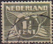 HOLANDA Netherlands 1924-26 Scott 167 Sello Gull Gaviota Usado