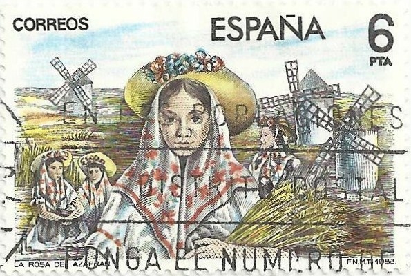 MAESTROS DE LA ZARZUELA. ESCENA DE LA ROSA DEL AZAFRAN. EDIFIL 2700