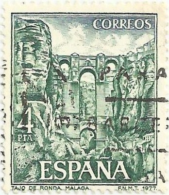 SERIE TURÍSTICA, XI GRUPO. EL TAJO DE RONDA, EN MÁLAGA. EDIFIL 2420