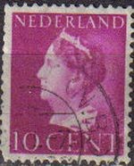 HOLANDA Netherlands 1940-7 Scott 218 Sello Reina Guillermina Wihelmina Usado