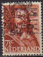 HOLANDA Netherlands 1943-4 Scott 252 Sello Heroes del Mar Almirante M.A. de Ruyter Usados